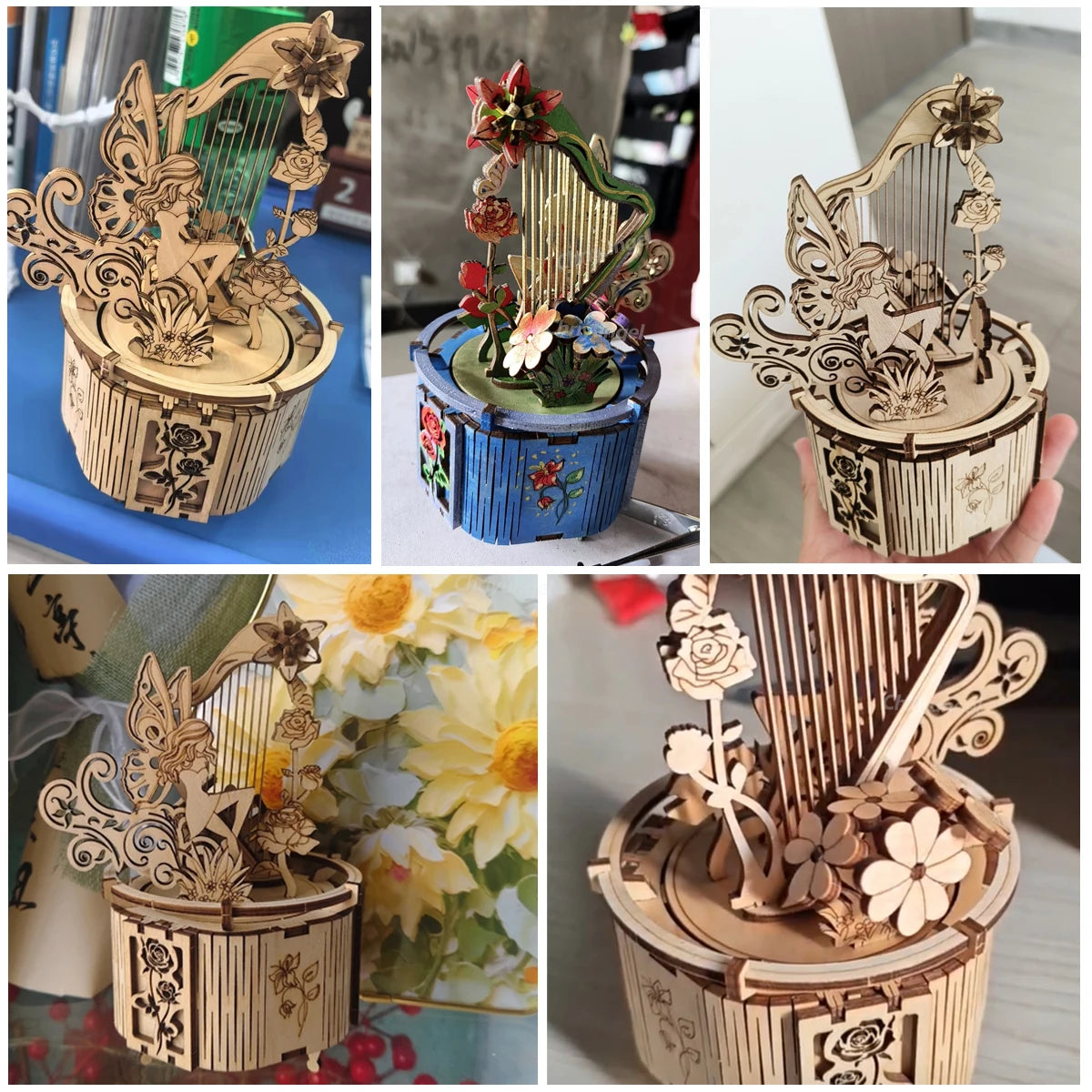 Moon & Star Music Box Wooden Puzzle - Image 4