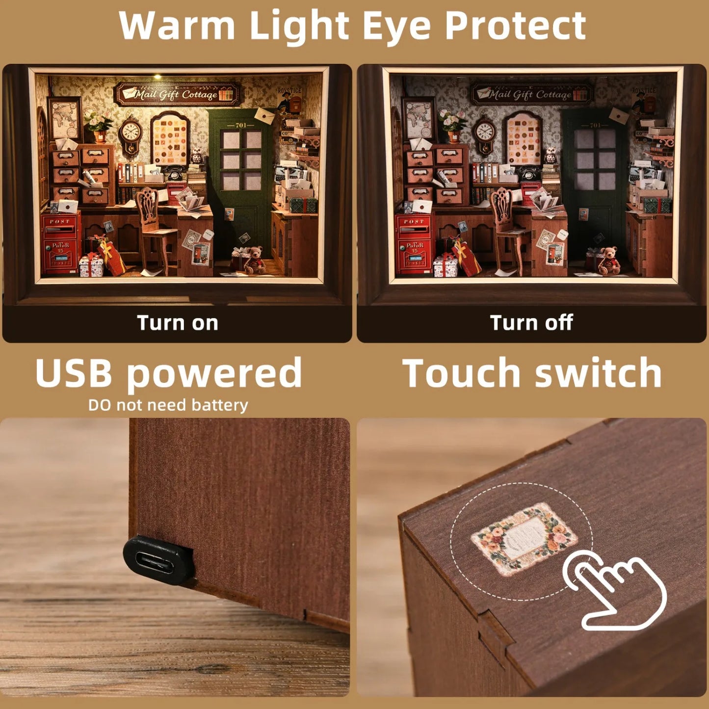 Mail Gift Cottage DIY Book Nook Kit Book Nook Kit Australia