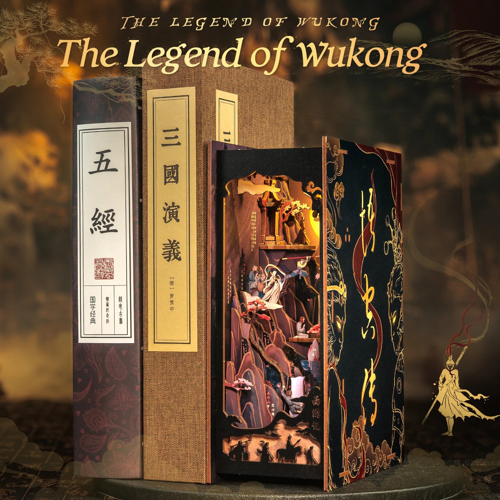 CUTEBEE 3D Wooden DIY Book Nook Kit  Miniature Dollhouse Bookend Unique Home Decor Bookshelf Gift for Adults Teens Chinese Style Book Nook Kit Australia