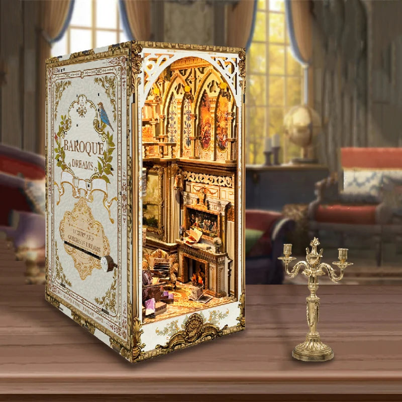Baroque Dreams DIY book nook kit with ornate gilded architecture - view 3