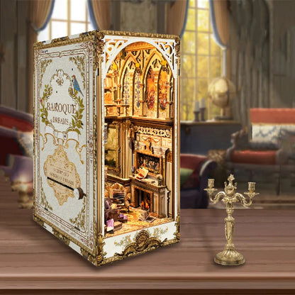 Baroque Dreams DIY book nook kit with ornate gilded architecture - view 3