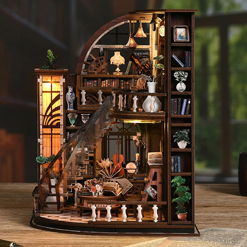 Bacchus Bookstore DIY Miniature House Kit - Book Nook Kit Australia