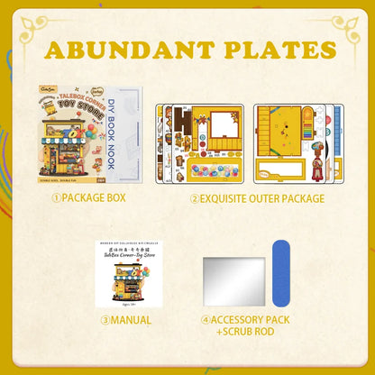 CUTEBEE Mini Store Series DIY Miniature House 3D Wooden Puzzle Toys Handmade Dollhouse Kit for TaleBox Corner Toy Store Book Nook Kit Australia