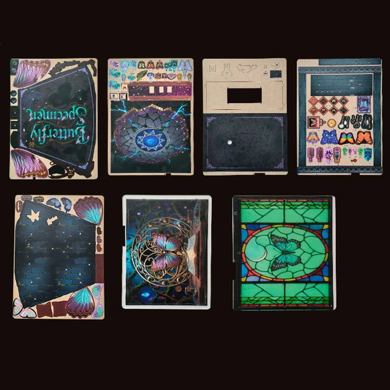 DIY Wooden Miniature Building Kits Butterfly Collection Room Doll Houses With Furniture Lights Casa for Friends Birthday Gifts Book Nook Kit Australia