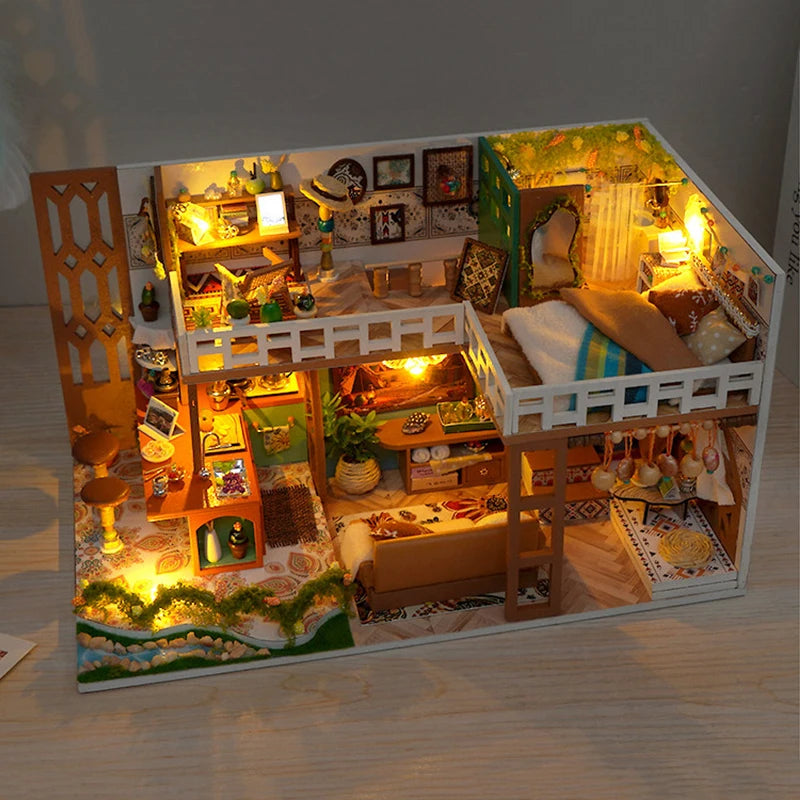 Bohemian Loft DIY Miniature House Kit - Image 5