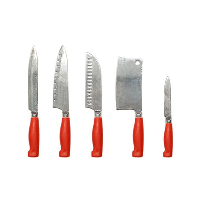 1:6 Miniature Kitchen Knife Set for Dollhouse Decor