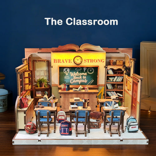 The Classroom DIY Miniature House Kit - Book Nook Kit Australia