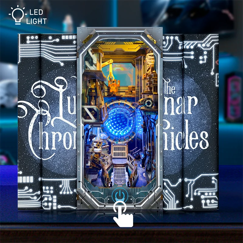 DIY Book Nook Planetary Era Wooden Miniature Model Kit With Light Bookend 3D Puzzle Bookshelf Home Decor Friends Birthday Gifts Book Nook Kit Australia