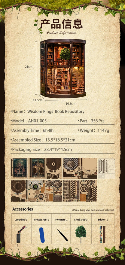 AH01-005-s DIY Book Nook Kit Book Nook Kit Australia