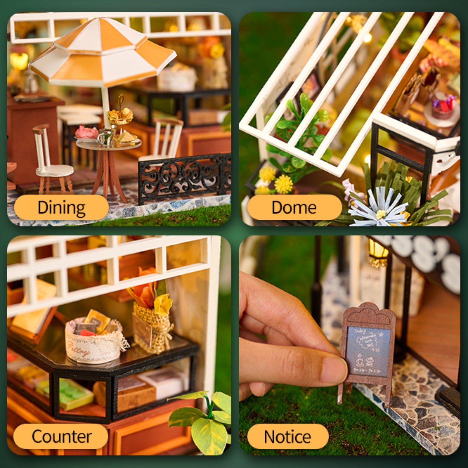 The Duchess's Tea Room DIY Dollhouse KitBook Nook Kit Australia