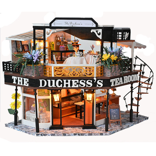 The Duchess's Tea Room DIY Dollhouse KitBook Nook Kit Australia