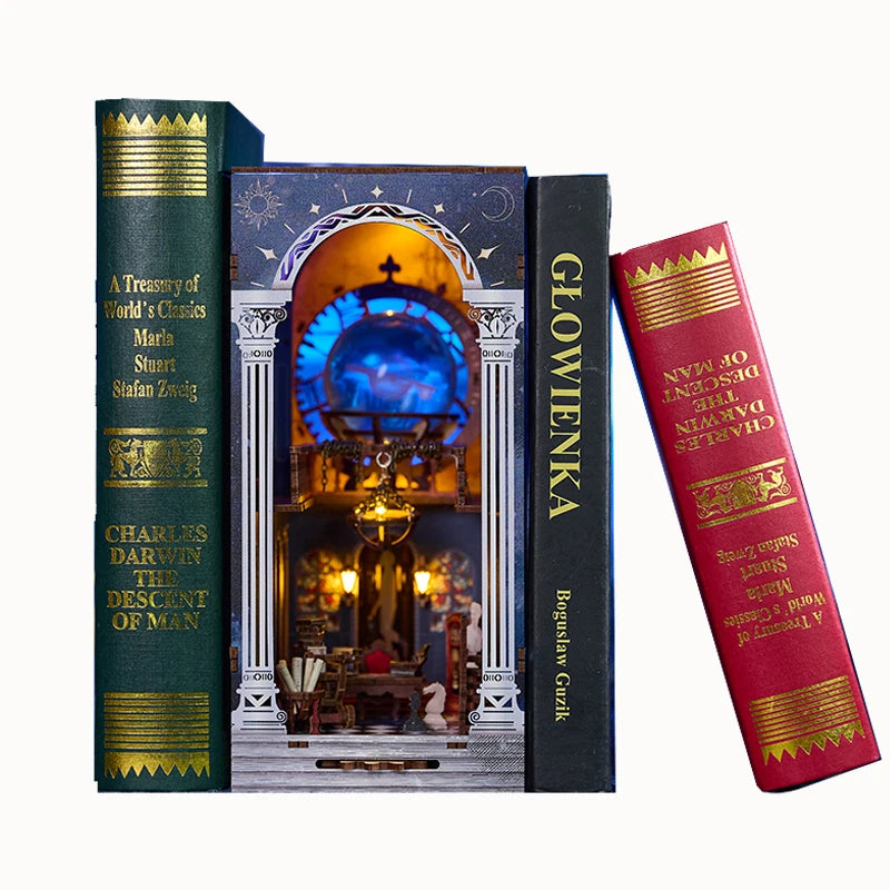 The Secret Scroll Of The Galaxy DIY Wooden Book Nook Kit