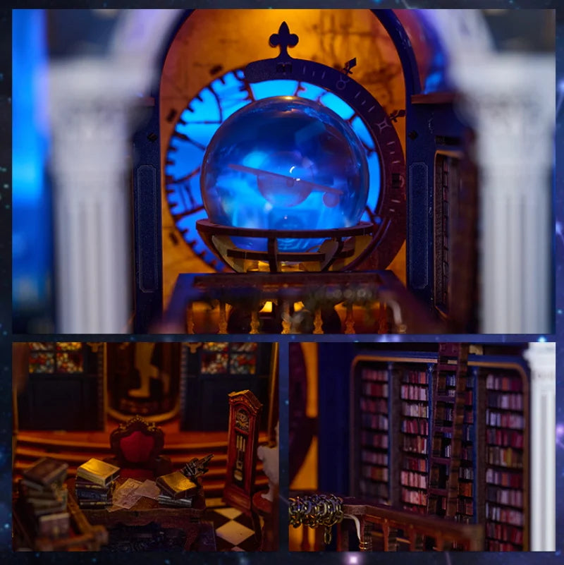 The Secret Scroll Of The Galaxy DIY Wooden Book Nook Kit