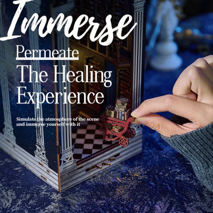 The Secret Scroll Of The Galaxy DIY Wooden Book Nook Kit