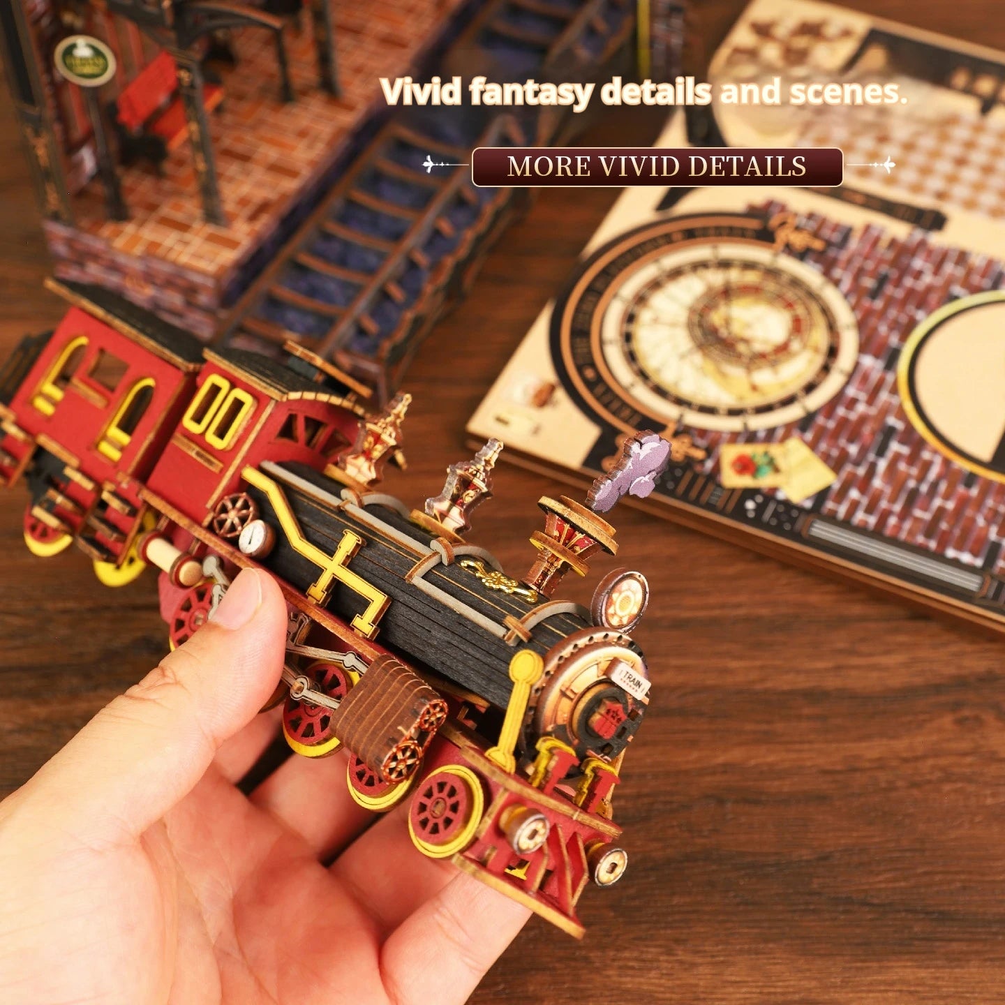 Diy Wooden Book Nook Shelf Insert Kit Miniature Model The Zero Platform Train Bookend Doll House Decor For Birthday Gifts Book Nook Kit Australia