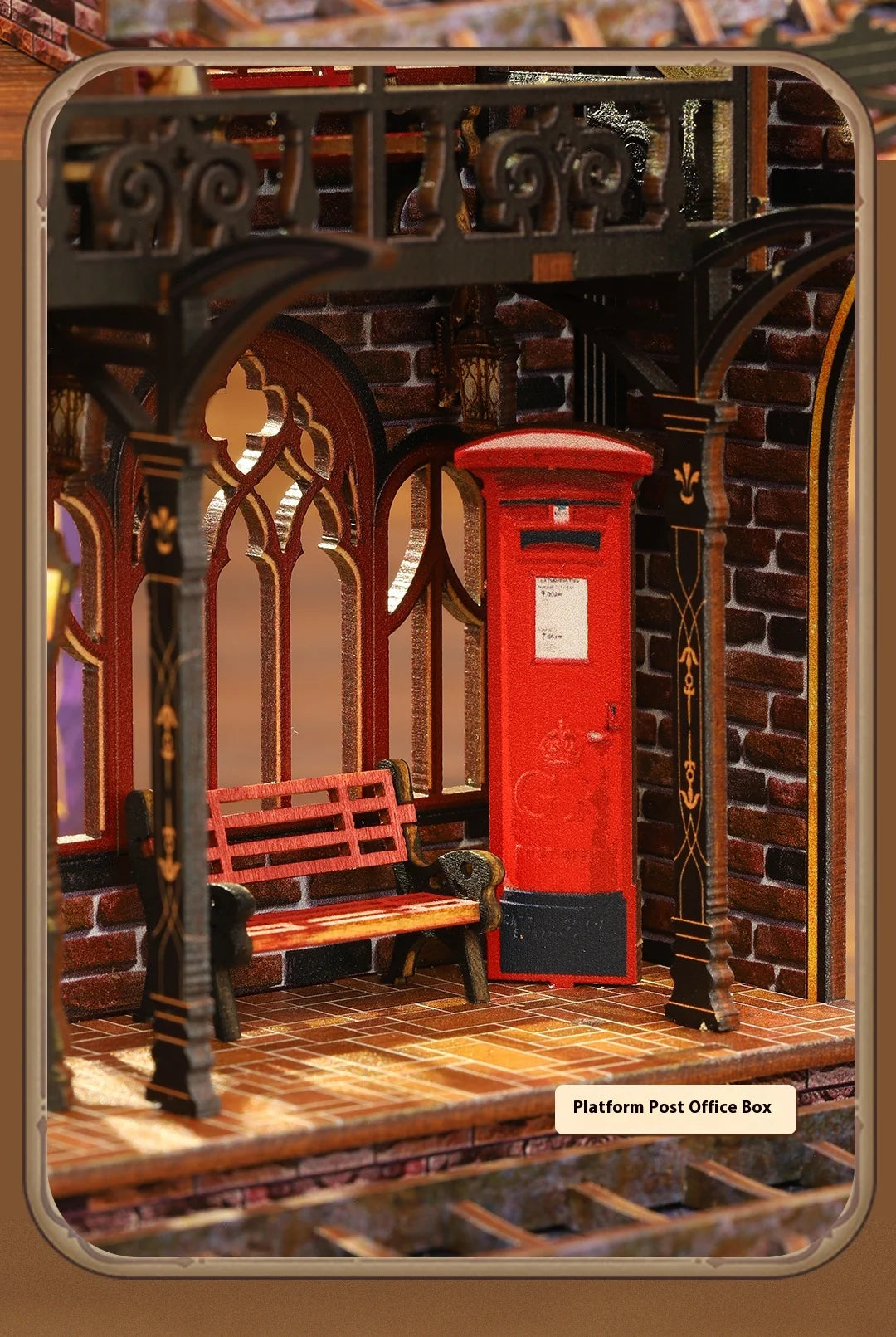 Diy Wooden Book Nook Shelf Insert Kit Miniature Model The Zero Platform Train Bookend Doll House Decor For Birthday Gifts Book Nook Kit Australia