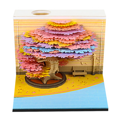 Tree Of All Seasons Omoshiroi 3D NotepadBook Nook Kit Australia