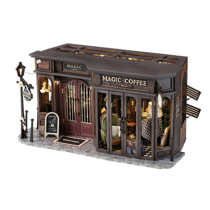 Vintage Coffee Shop DIY Dollhouse KitBook Nook Kit Australia