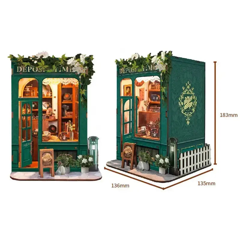 Wizard’s Study DIY Book Nook Kit – Magic Library Miniature for Bookshelf Decor SQ-45