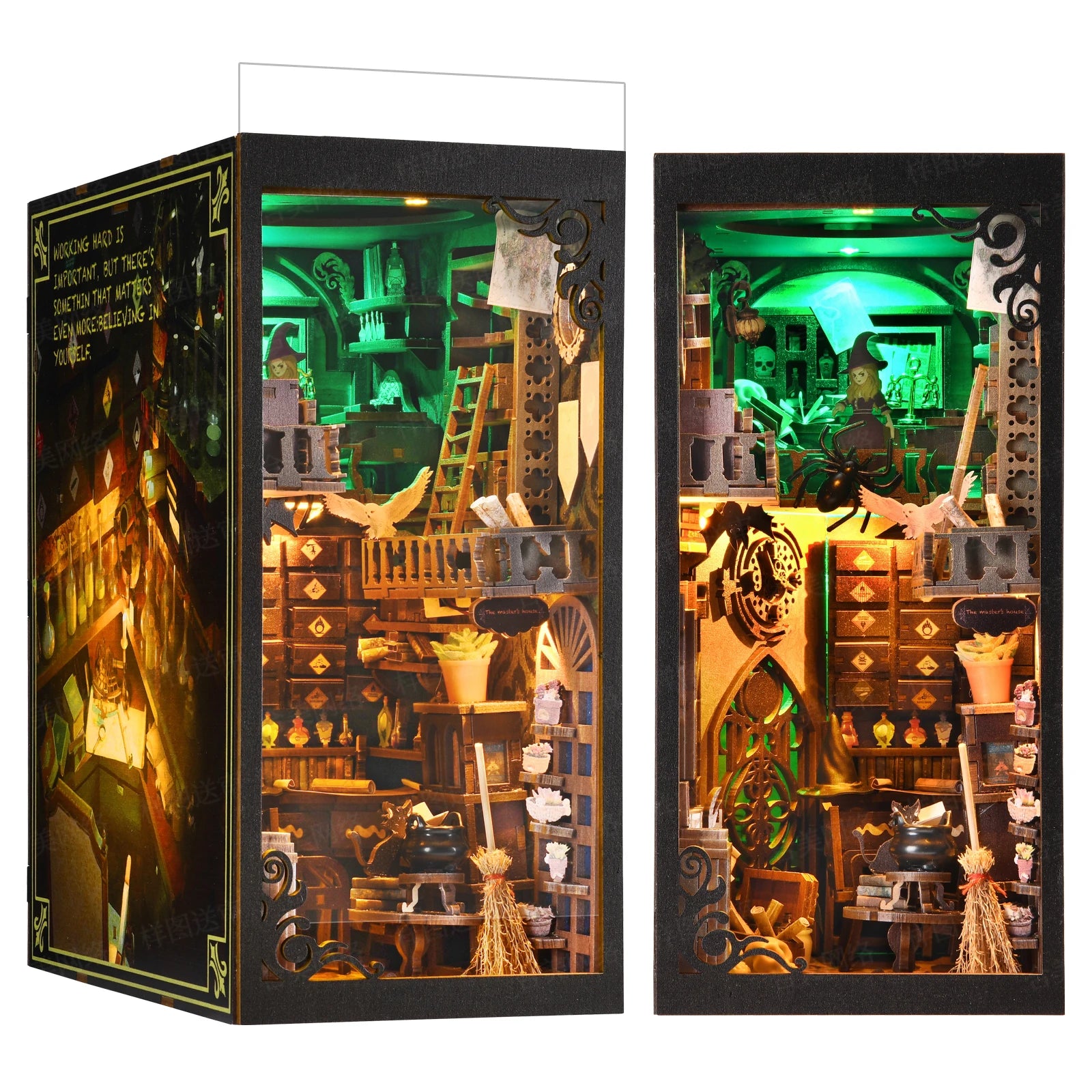 Wizard’s Study DIY Book Nook Kit – Magical Library Scene for Fantasy Lovers - Book Nook Kit Australia