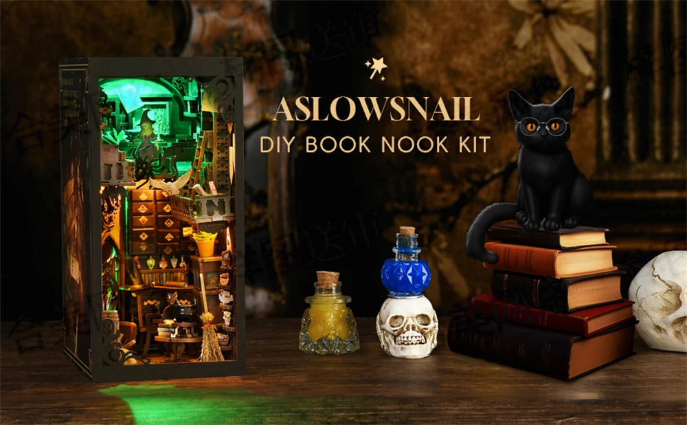 Wizard’s Study DIY Book Nook Kit – Magical Library Scene for Fantasy Lovers - Book Nook Kit Australia
