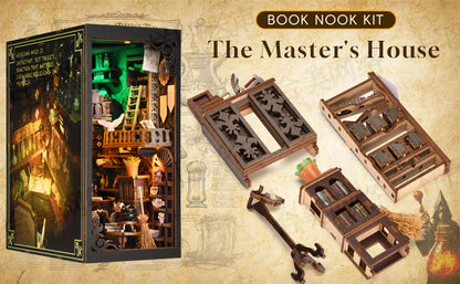 Wizard’s Study DIY Book Nook Kit – Magical Library Scene for Fantasy Lovers - Book Nook Kit Australia