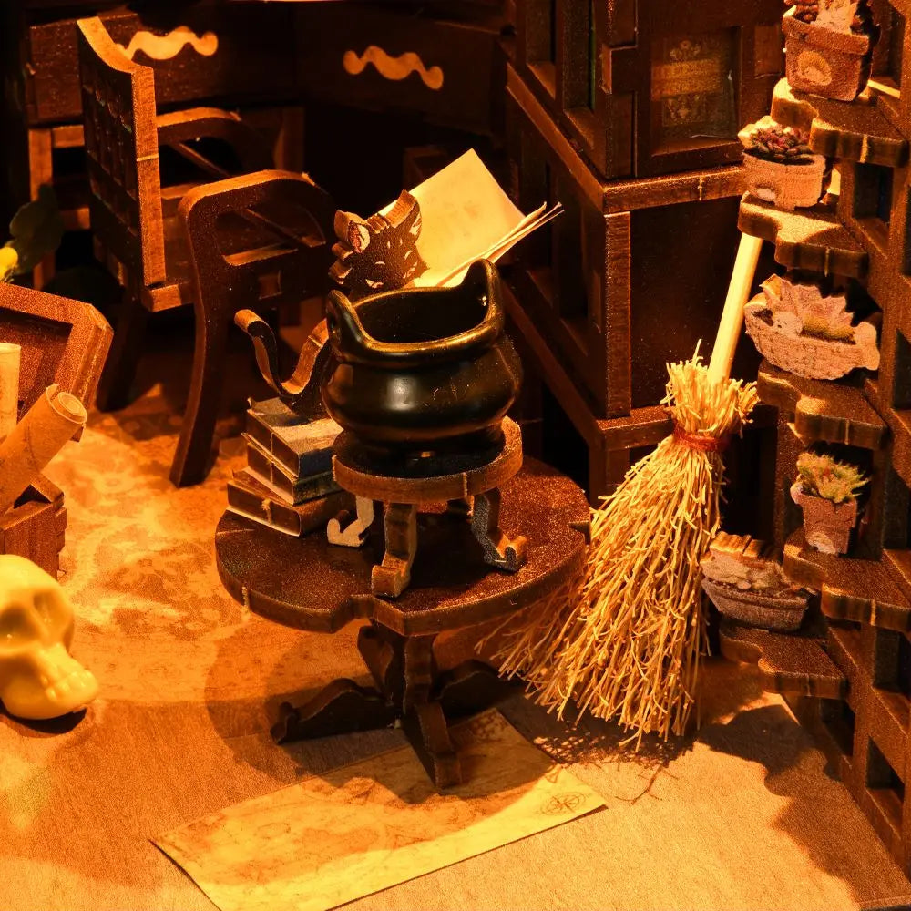 Wizard’s Study DIY Book Nook Kit – Magical Library Scene for Fantasy Lovers - Book Nook Kit Australia