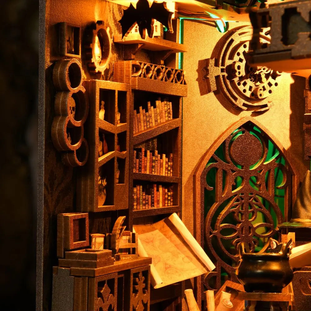 Wizard’s Study DIY Book Nook Kit – Magical Library Scene for Fantasy Lovers - Book Nook Kit Australia