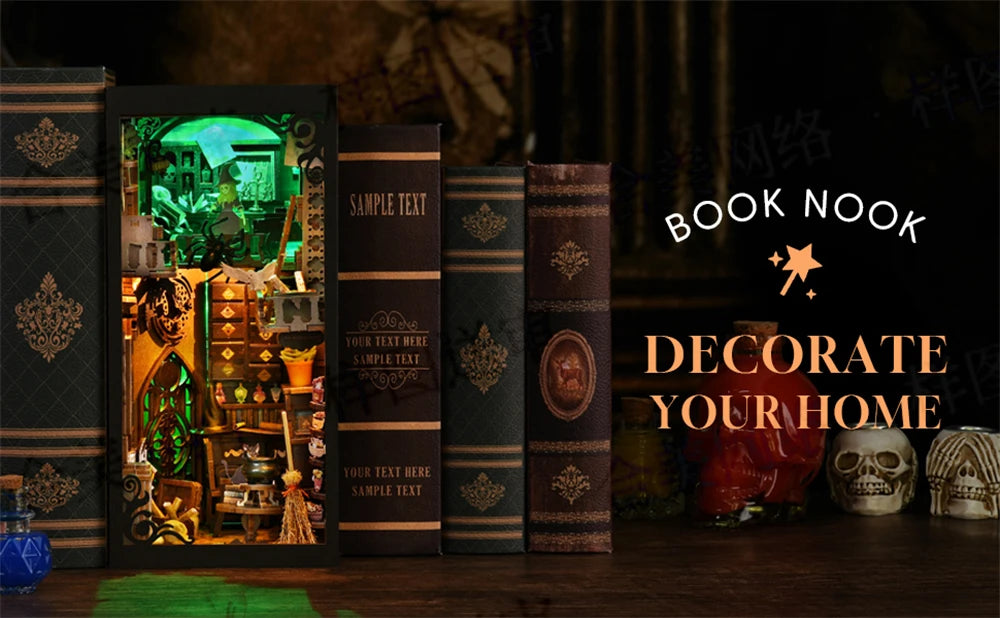 Wizard’s Study DIY Book Nook Kit – Magical Library Scene for Fantasy Lovers - Book Nook Kit Australia