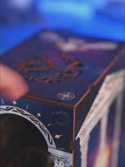 The Secret Scroll Of The Galaxy DIY Wooden Book Nook Kit