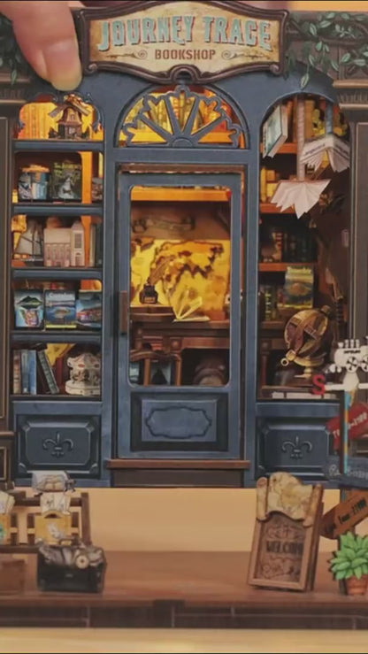 CUTEBEE Journey Trace Bookshop DIY Book Nook Kit